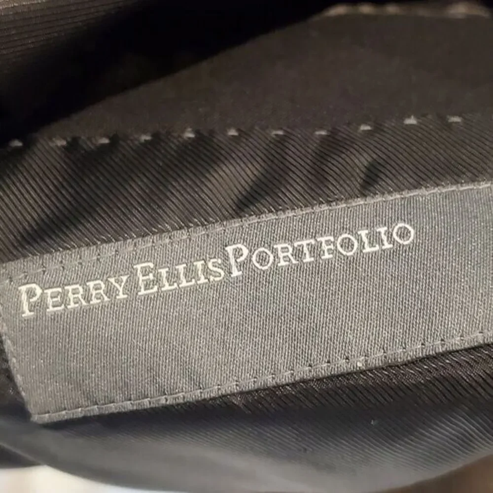 PERRI ELLIS GENO'S WOOL BLAZER BLACK LONG SLEEVE SIZE 35R